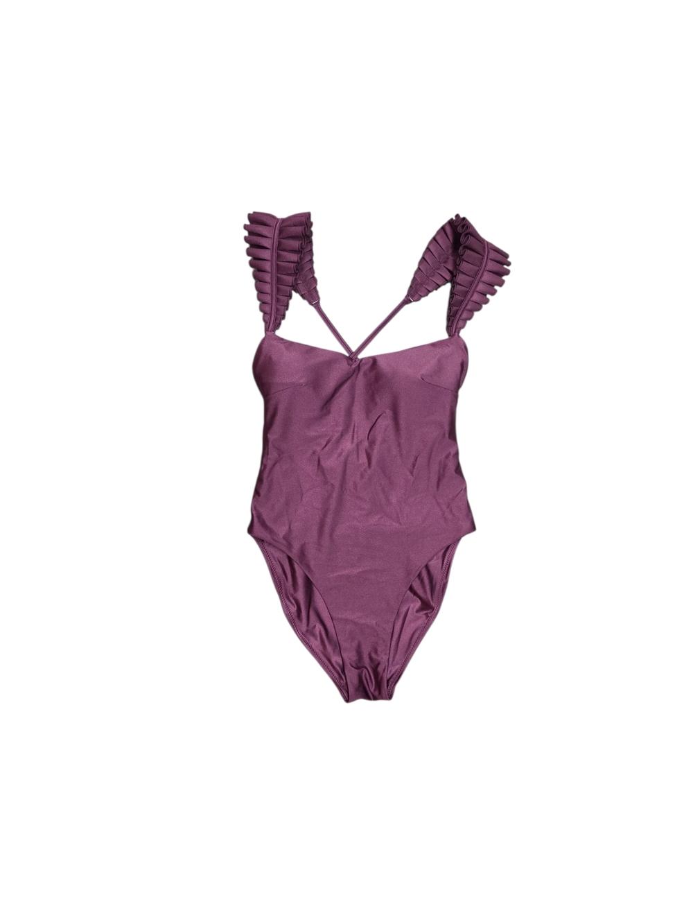 Andrea Iyamah Tisi One-Piece Swimsuit In Eggplant
